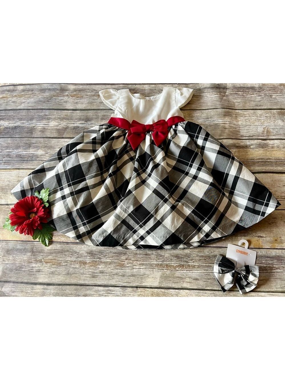 Fancy Gymboree Dress w/Matching Bow